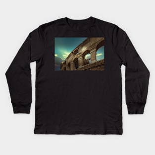 Rome Roma Colosseum Kids Long Sleeve T-Shirt